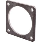 Karimás lemez ID 123 mm, 4 col, fekete-tömör, L 150 x W 150 mm MZ 0906