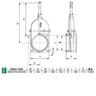 Dugattyúcsúszda 8 colos, 2 x karimás, EW hidraulikus hengerrel, könnyű kivitel. MZ 0074/0500