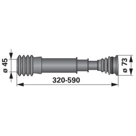 Magvezető cső hosszú