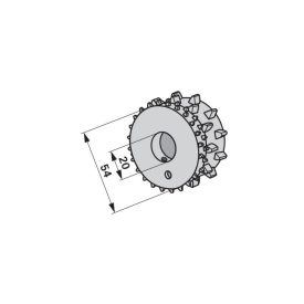 Vetőtárcsa Elite, komplett