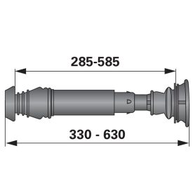 Magvezető cső közepes komplett