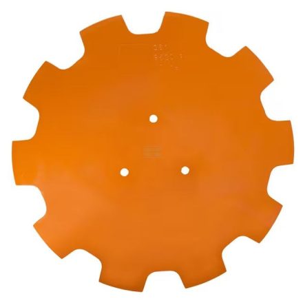 Csipkézett tárcsa domborított