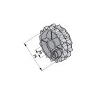 Vetőkerék műanyag zöld