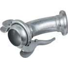 Csőív System Bauer, 45 fok, 8 hüvelyk horganyzott, tömítőgyűrűvel