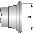 Csőív System Bauer, 45 fok, 4 hüvelyk horganyzott, tömítőgyűrűvel