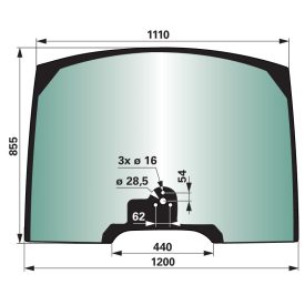 Szélvédő CNH 47587580
