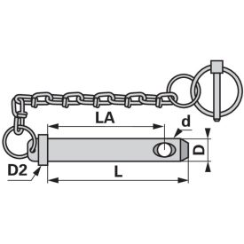Felső függesztőcsap 108x19mm 