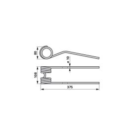 Kör szénafog Mélyfekete Deutz-Fahr 16607564