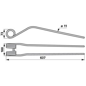 Kör gereblyefog Világos elefántcsont a Krone 200.42.839.0
